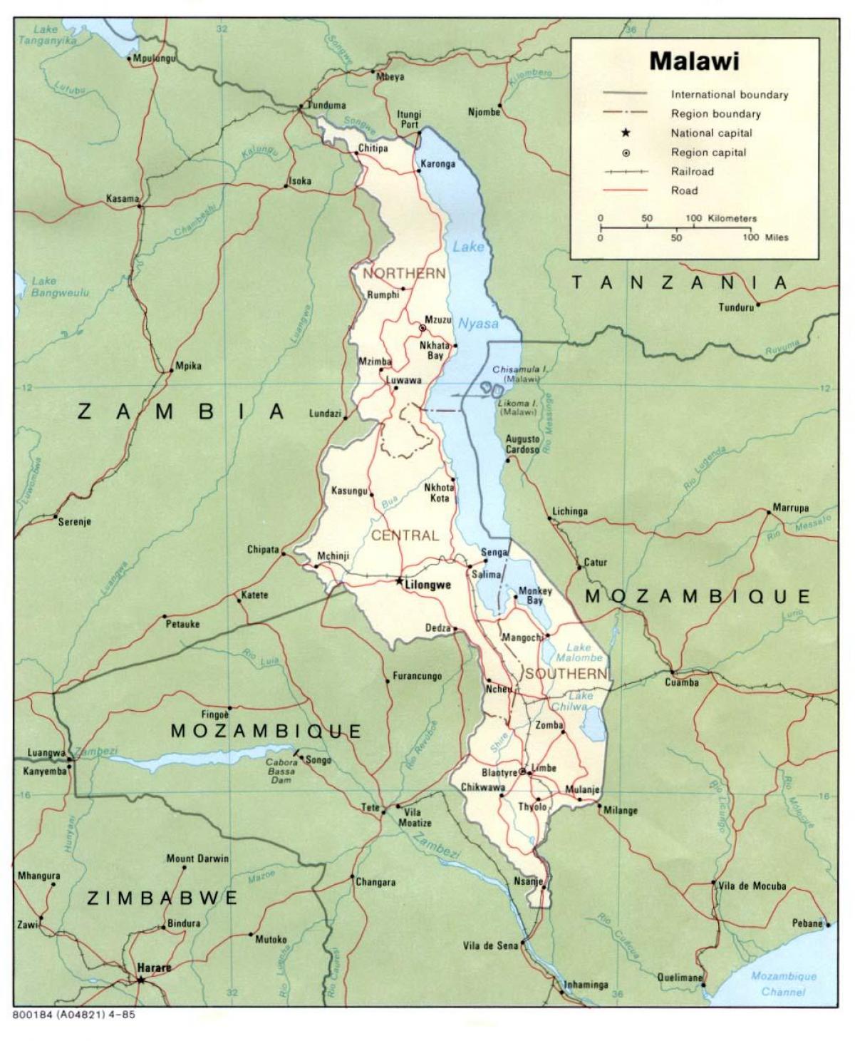 plattegrond van blantyre Malawi