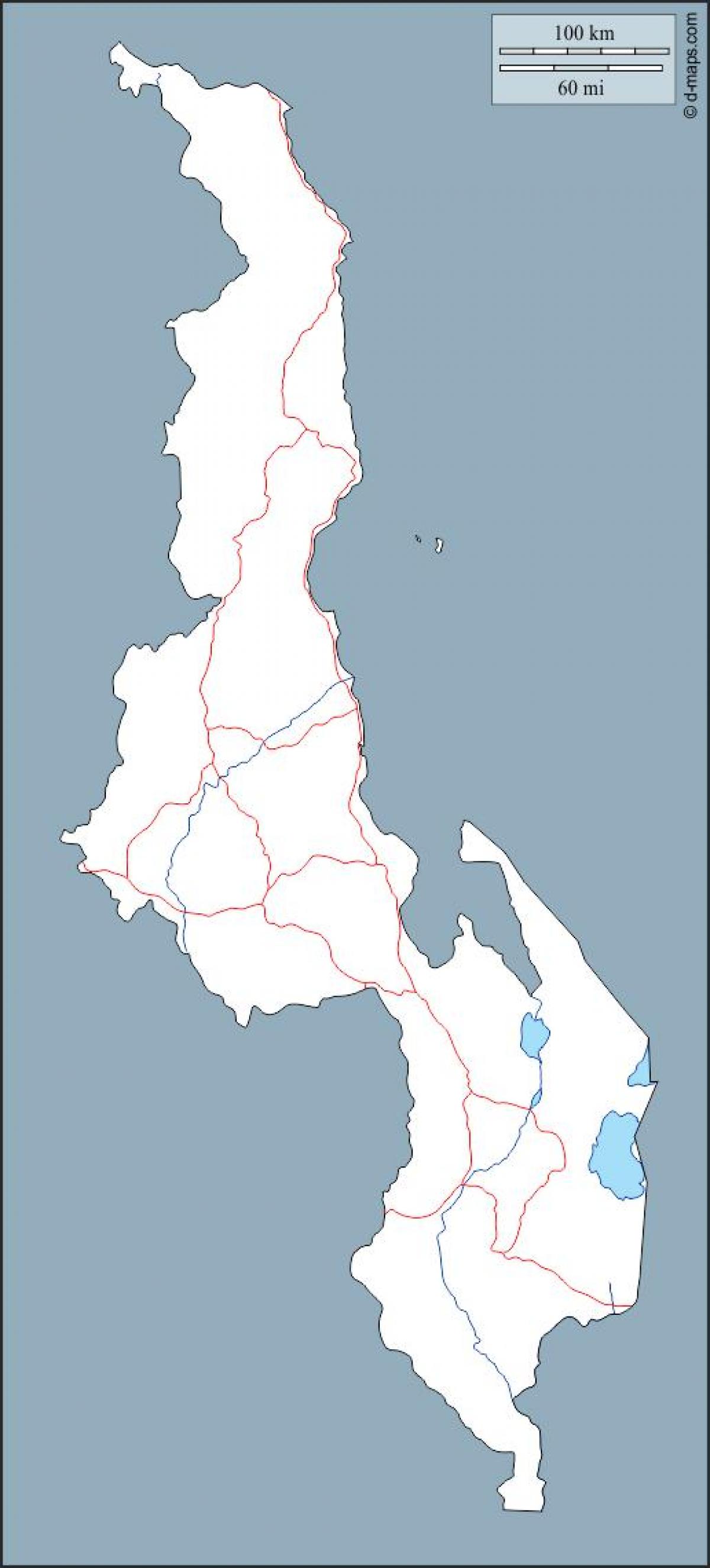kaart van Malawi kaart overzicht