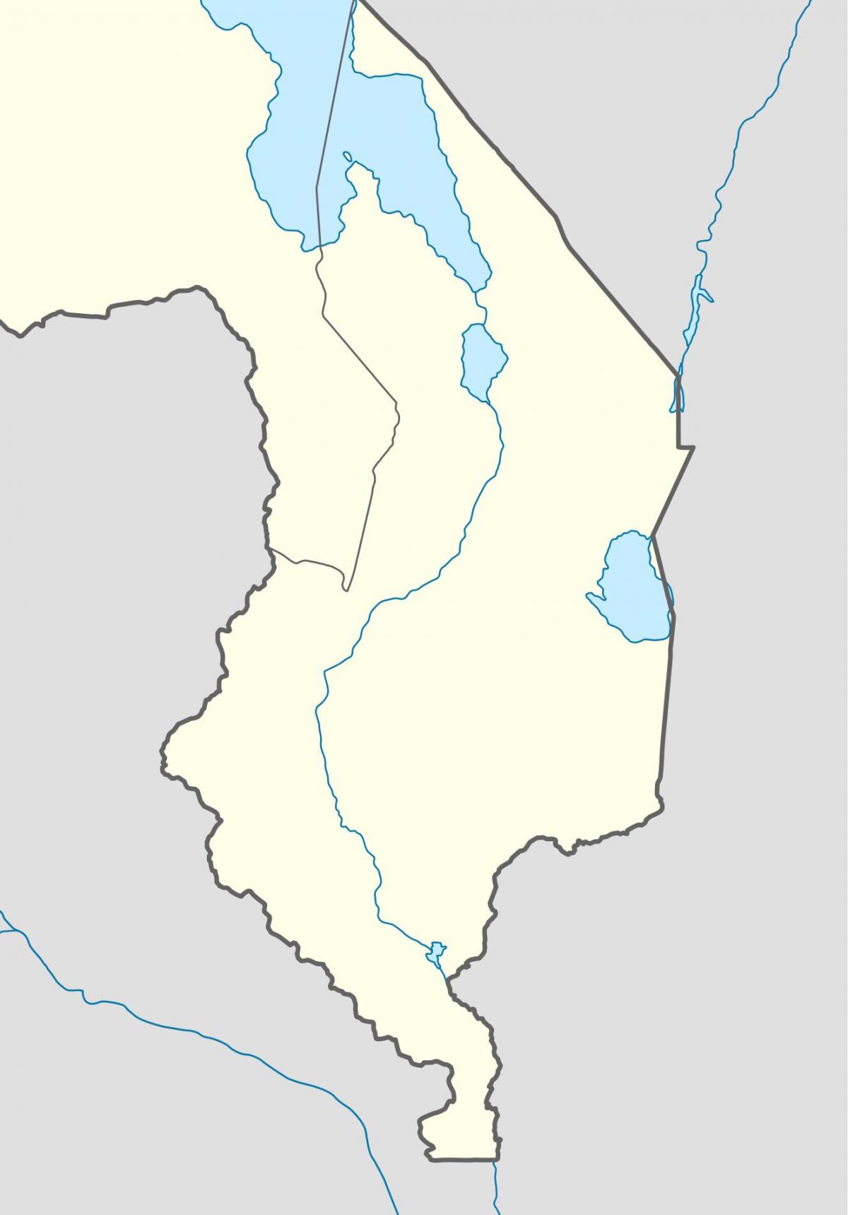 kaart van Malawi rivier