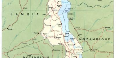 Plattegrond van blantyre Malawi