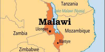 Kaart van lilongwe Malawi